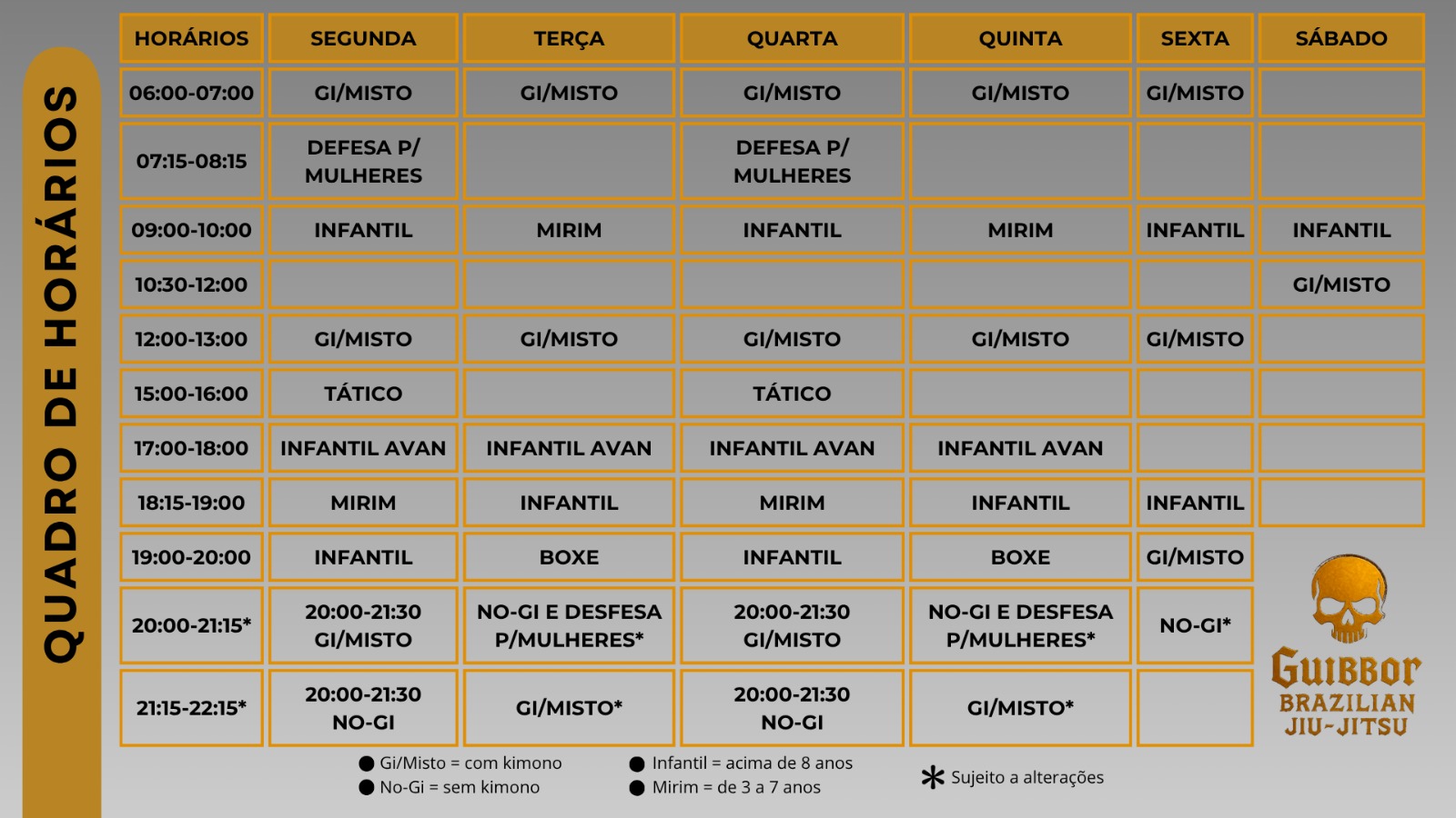 Grade de Horário